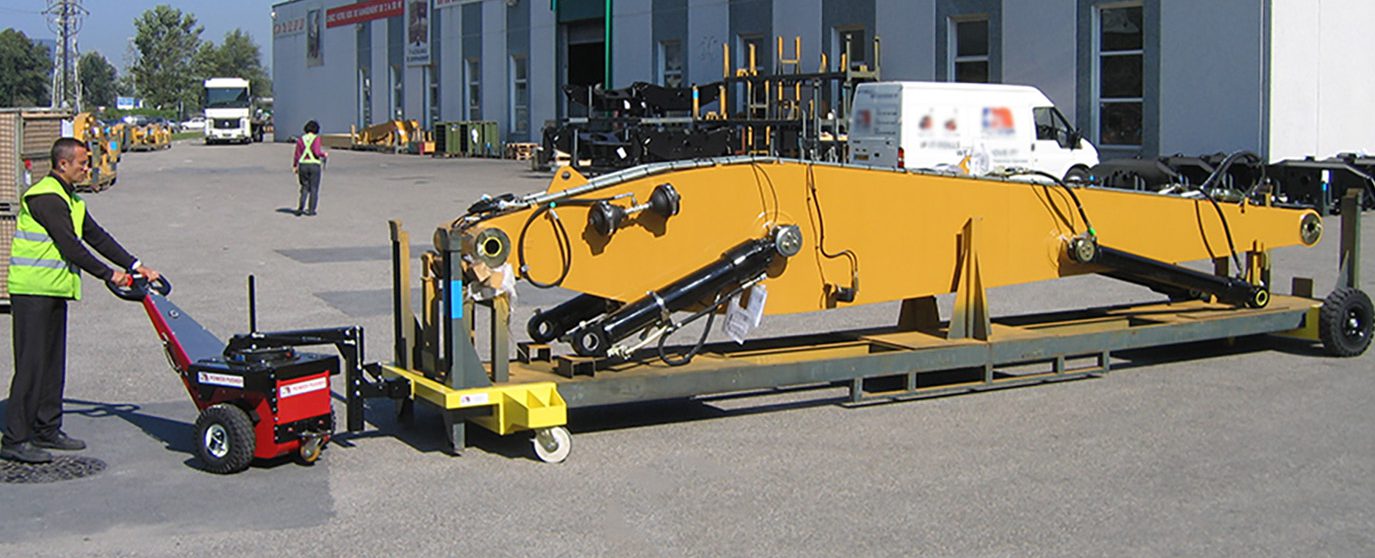 Power Pusher with steering arm moving excavator booms for Caterpillar
